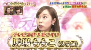 馬場ももこアナ整形疑惑画像
